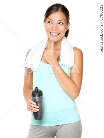 Fitness woman thinking 6700222