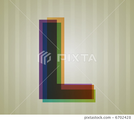 Color Transparency Letter L - Stock Illustration [6702428] - PIXTA