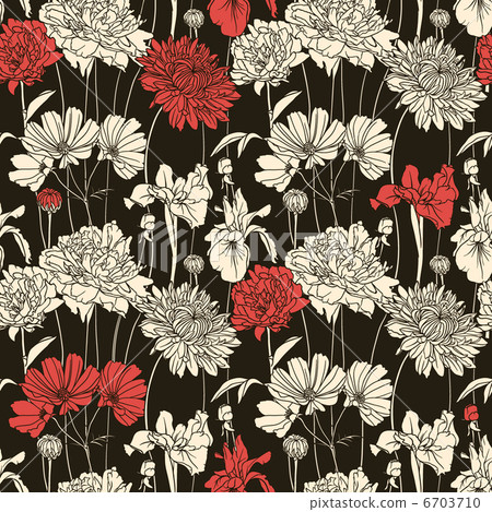 floral seamless pattern 6703710