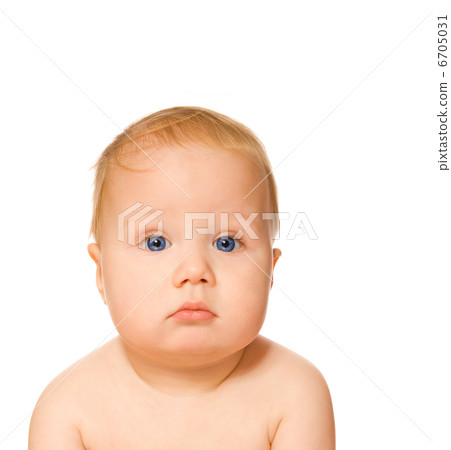 Adorable baby isolated on white background Adorable baby isolated on white background 6705031