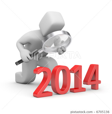 Person examines New Year 6705136