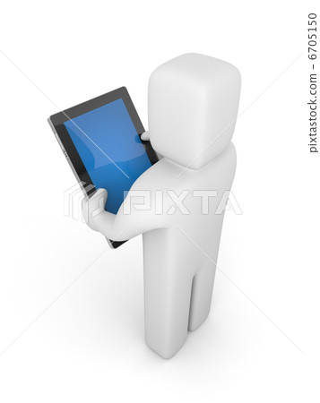 Person with tablet computer 6705150