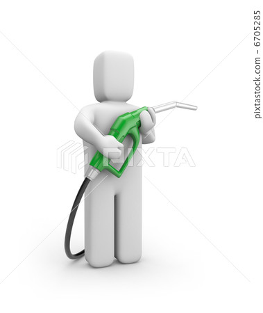 Person with petrol pump 6705285