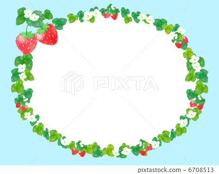 草莓果實甜花葉真正的甜點春天框架框架數量 6708513