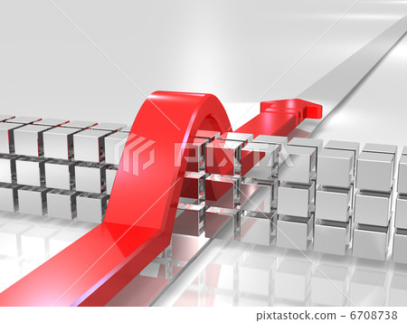 3D rendered image depicting overcoming trouble 6708738