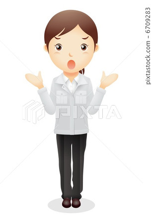 Work clothes female illustration Work clothes female illustration 6709283