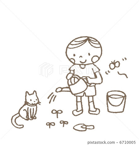 A boy who raises water 6710005