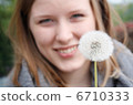 Dandelion and girl 6710333