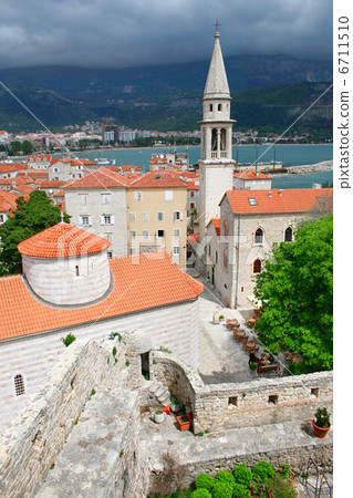 Old town in Budva Montenegro Old town in Budva Montenegro 6711510