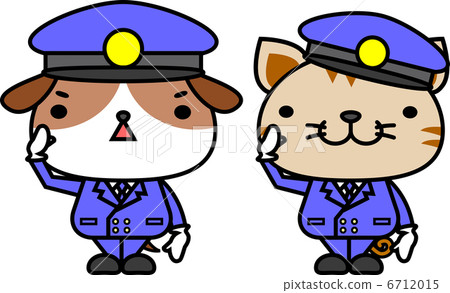 Dog's policeman and a cat's policeman 6712015