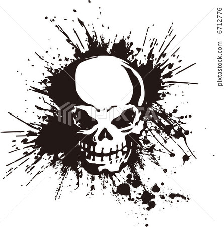Skull. Splatter - - Stock Illustration [6712776] - PIXTA