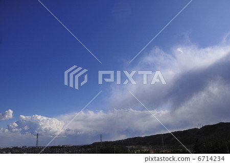 blue sky and white clouds blue sky and white clouds 6714234