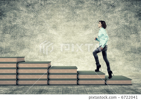 Girl and books Girl and books 6722041