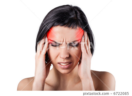 Girl with a painful head Girl with a painful head 6722085