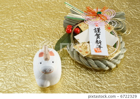 新年的卡片材料 新年的卡片材料 6722329