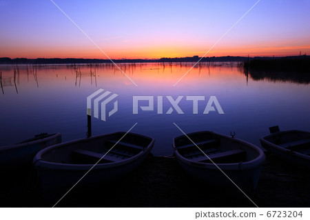 景觀清晨日出沼澤 景觀清晨日出沼澤 6723204