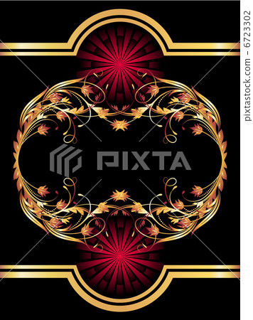 Background with golden ornament 6723302