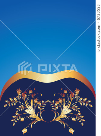 Background with golden ornament 6723553