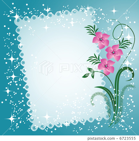 Napkin with lacy edges with flowers 6723555