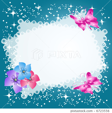 Magic background with butterfly Magic background with butterfly 6723556