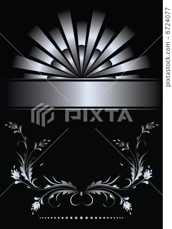 Background with golden ornament 6724077