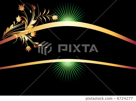 Background with golden ornament 6724277
