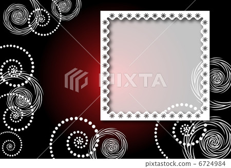 Background with lacy photo frame 6724984