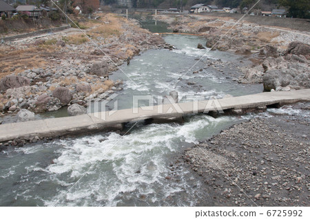 Dog stone / dog running scenery 6725992