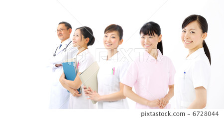 醫學形象·4名護士·1名醫生 6728044