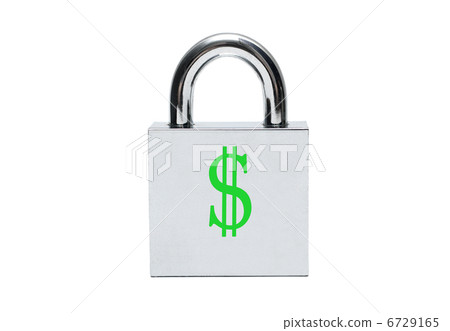 Silver padlock 6729165