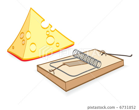 Cheese And Mousetrap Cartoon 6731852