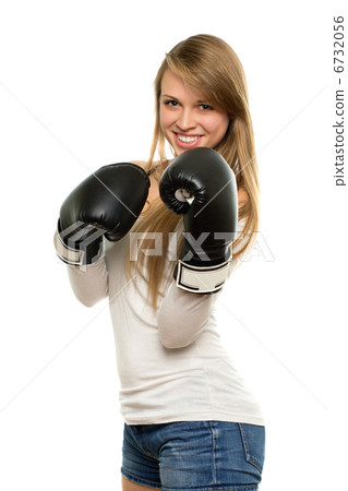 Smiling blond woman 6732056