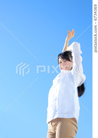 Blue Sky and Female Blue Sky and Female 6734369