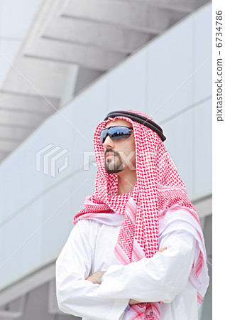 Arab on the street in summer Arab on the street in summer 6734786