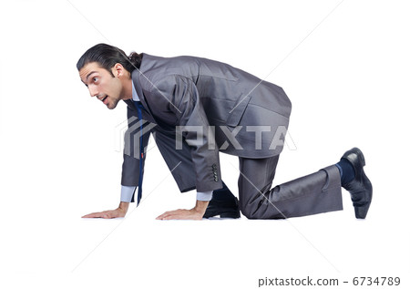 Businessman isolated on the white background Businessman isolated on the white background 6734789