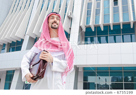 Arab on the street in summer Arab on the street in summer 6735199