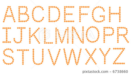 Letter "A" from orange slices isolated on white Letter "A" from orange slices isolated on white 6738660
