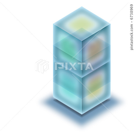 Transparent block - Stock Illustration [6738969] - PIXTA