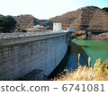 Ota River lake side of the dam 6741081