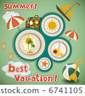 Summer Vacation Travel Card 6741105