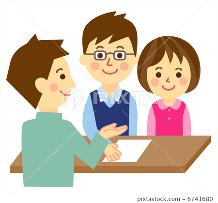 A couple who submits documents to the government office 6741680