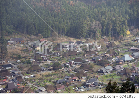 Miyama Town的鳥瞰圖 6741955