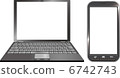Computer and smartphone 6742743