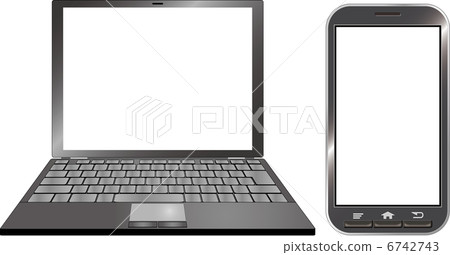 Computer and smartphone 6742743