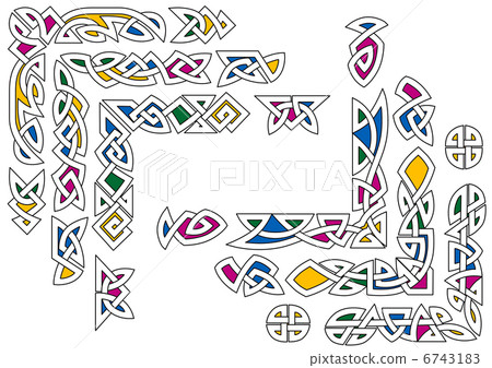 Celtic ornament elements Celtic ornament elements 6743183