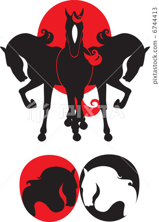 three horses three horses 6744413