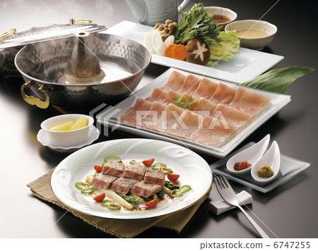 Beef mold meat steak and pig slices 6747255