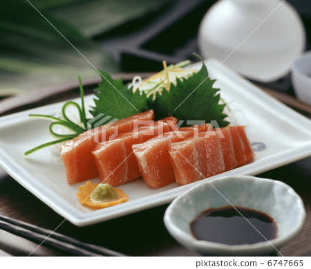 金槍魚生魚片內的金槍魚 6747665