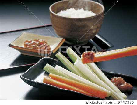 Miso and stick vegetables 6747856