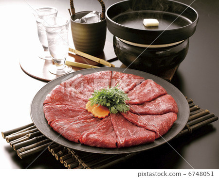Sukiyaki of Yonezawa beef Sukiyaki of Yonezawa beef 6748051